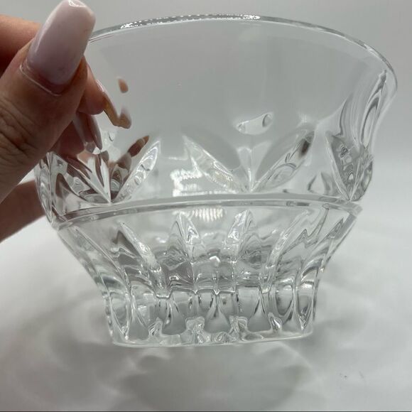 Block Crystal Bowl Candy Dish Accent Bowl - Picture 2 of 10